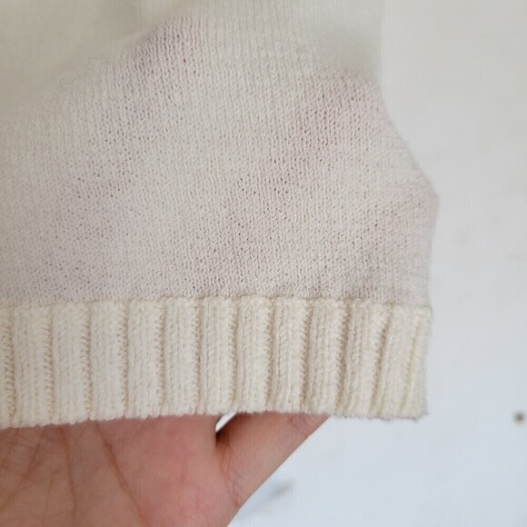 NEW BCBG Maxazria Ivory Cream White Jersey Knit Cap Sleeve Top Size XS - Picture 4 of 10
